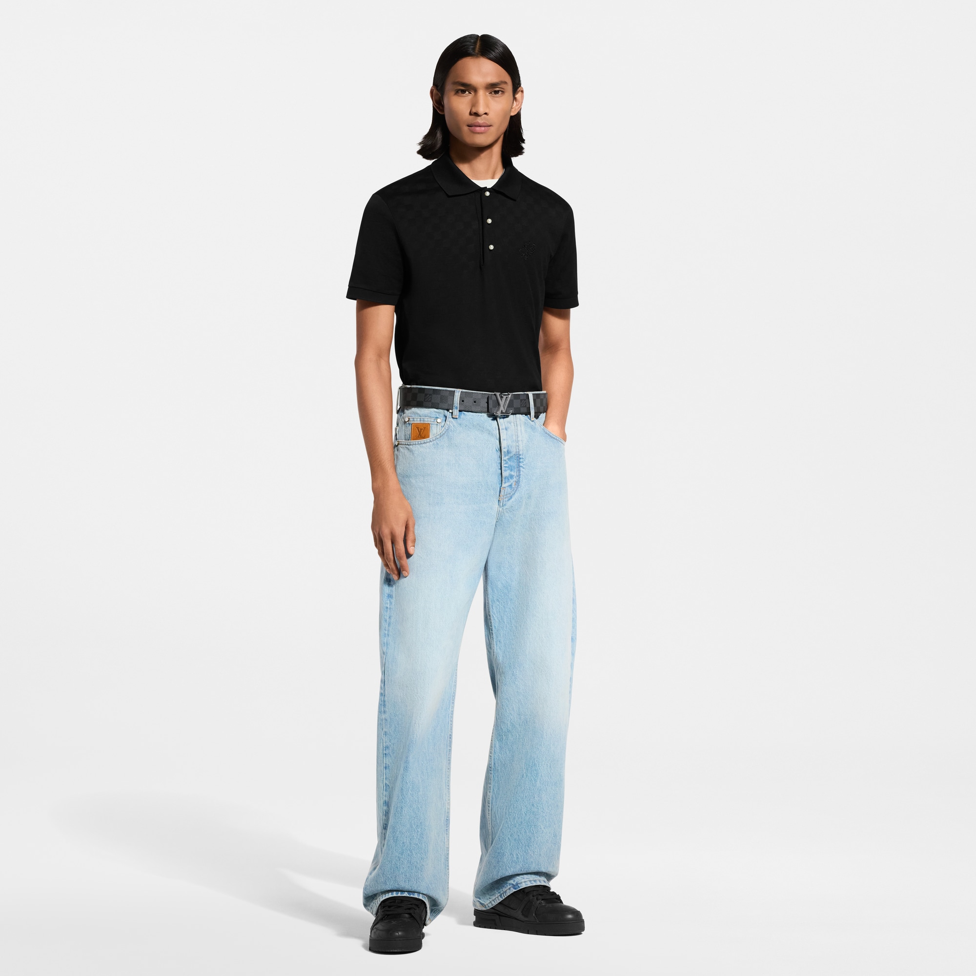 Damier Signature Polo Shirt - For Men | LOUIS VUITTON